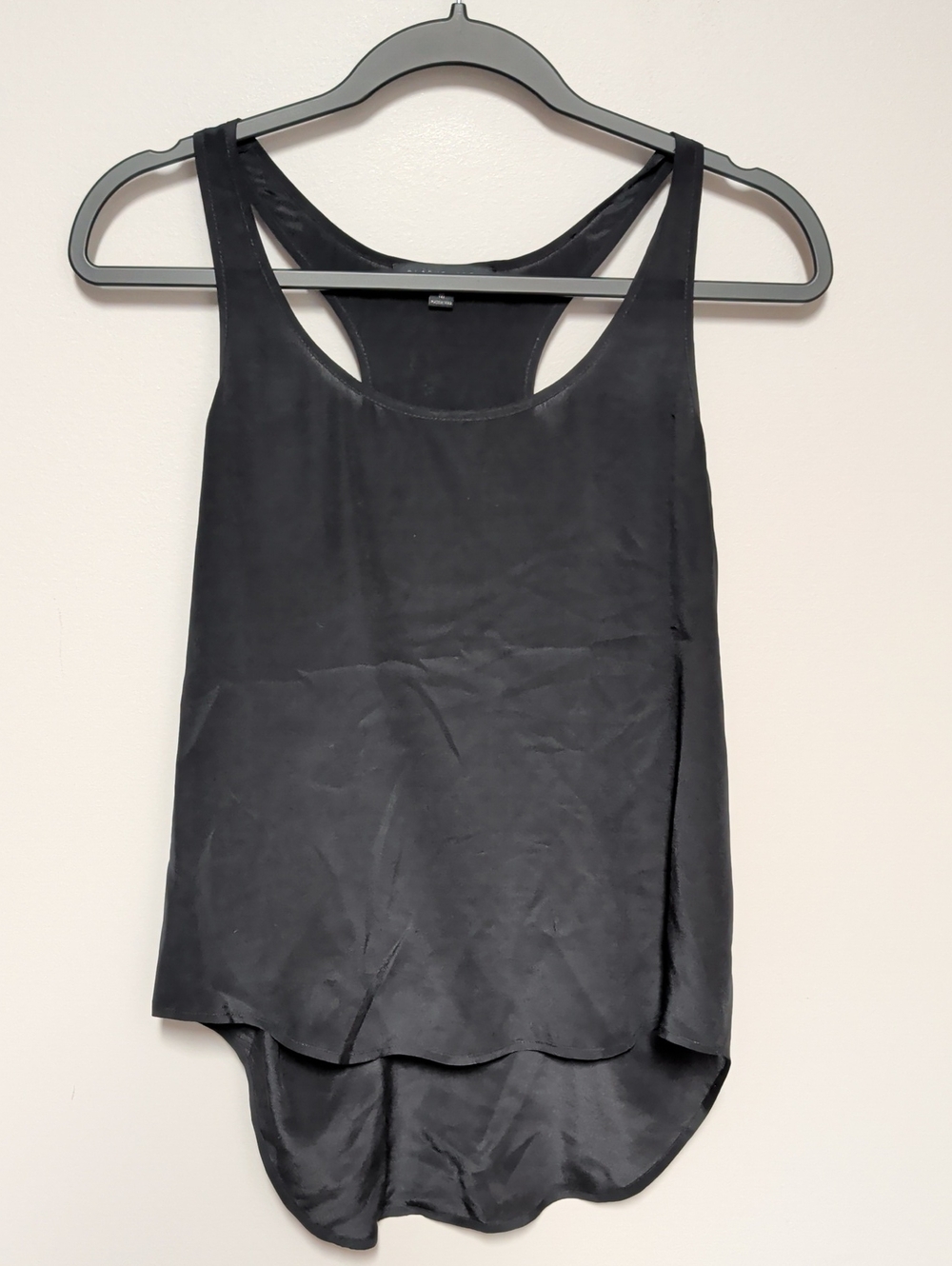 Blaque Label Black Satin Racerback Cami